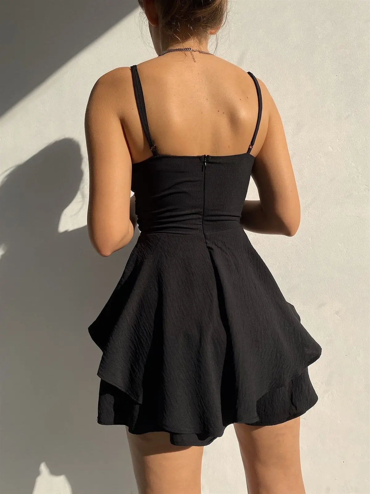 Slim Ruffle Jumpsuit