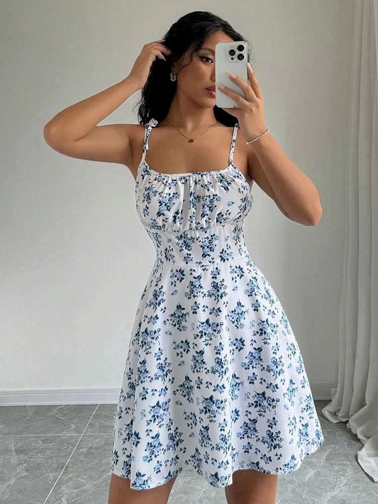 Gemma Spaghetti Strap Short Dress