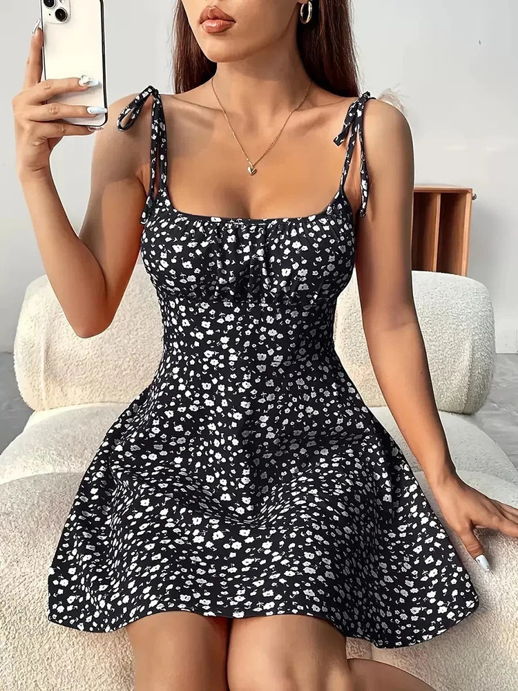 Gemma Spaghetti Strap Short Dress