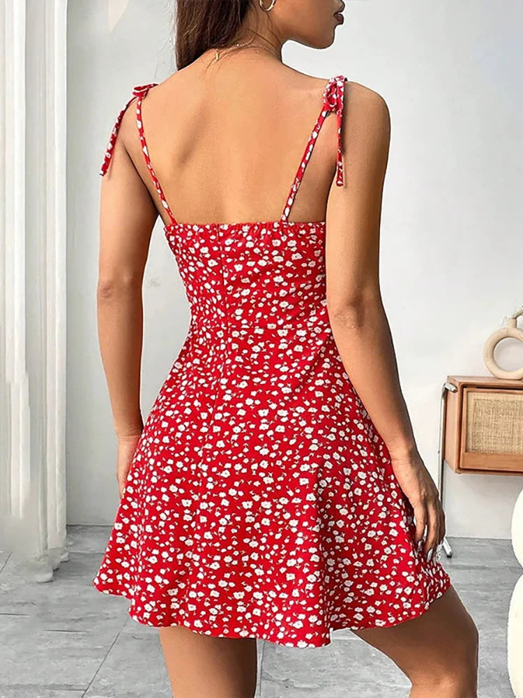 Gemma Spaghetti Strap Short Dress