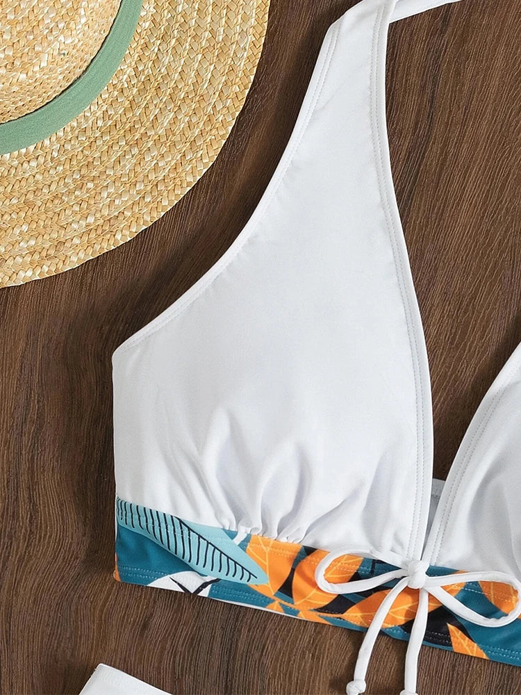 Women’s High Waist Halter Bikini Set