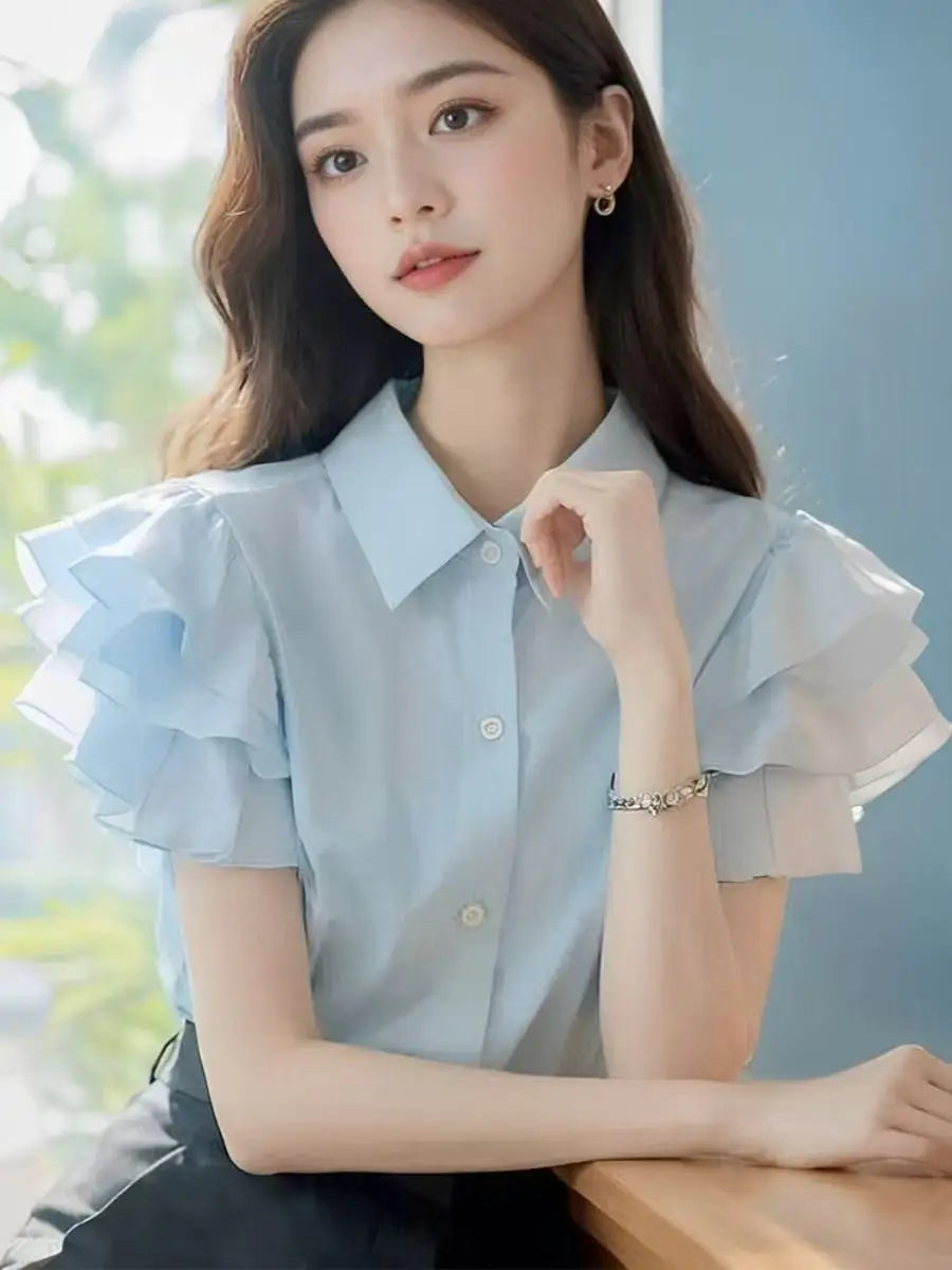 Polka Dot Bow Blouse
