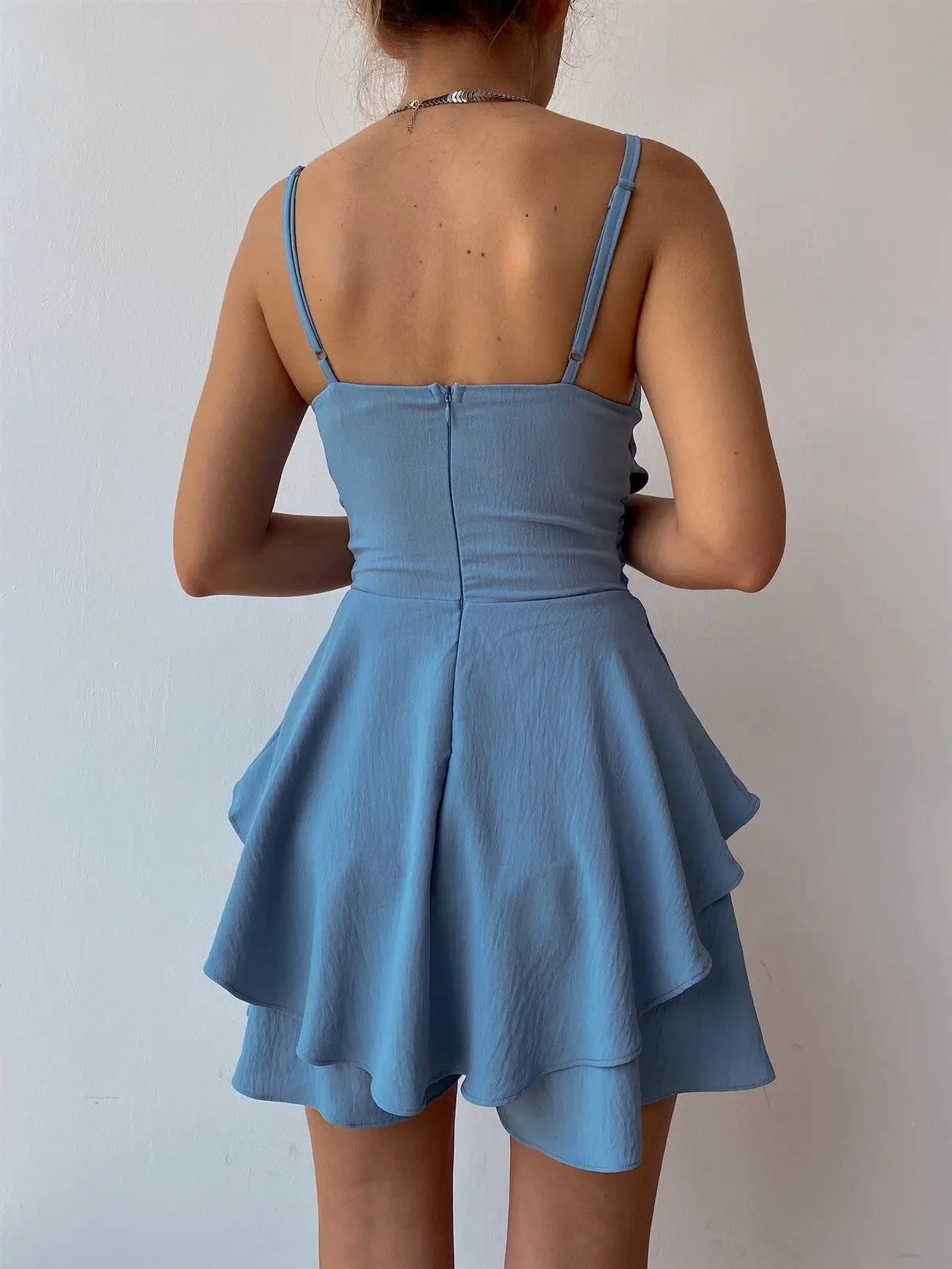Slim Ruffle Jumpsuit